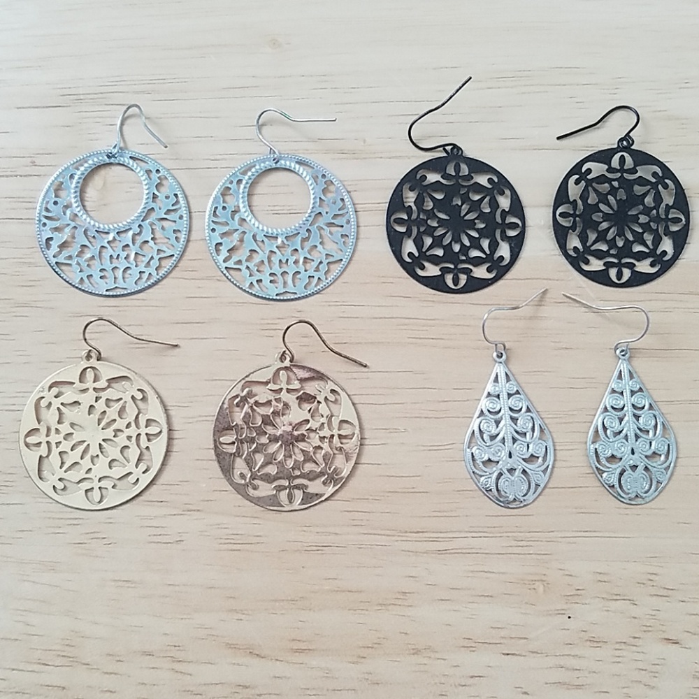 4 pack of earrings from Charlotte russe